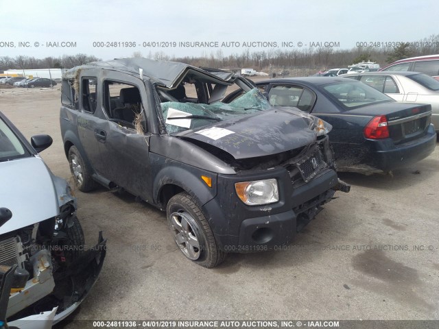 5J6YH28615L025666 - 2005 HONDA ELEMENT EX GRAY photo 1