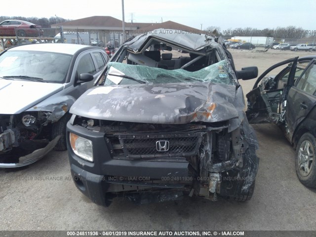 5J6YH28615L025666 - 2005 HONDA ELEMENT EX GRAY photo 6