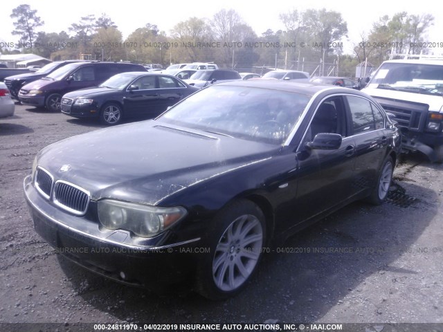 WBAGN63492DR03225 - 2002 BMW 745 LI BLACK photo 2