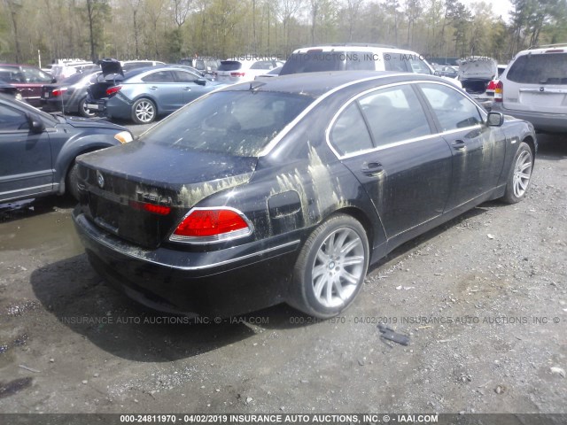 WBAGN63492DR03225 - 2002 BMW 745 LI BLACK photo 4