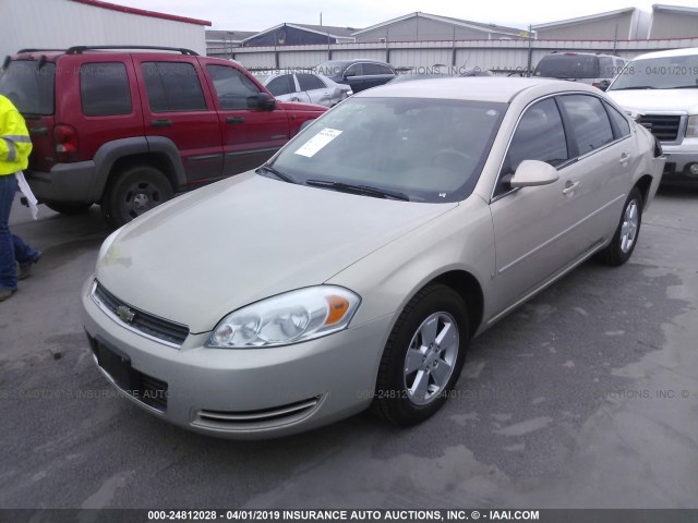 2G1WT58K481377914 - 2008 CHEVROLET IMPALA LT BEIGE photo 2