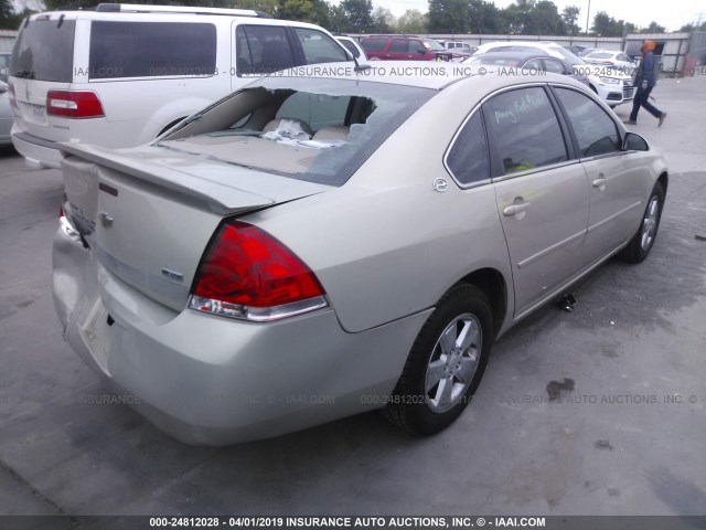 2G1WT58K481377914 - 2008 CHEVROLET IMPALA LT BEIGE photo 4