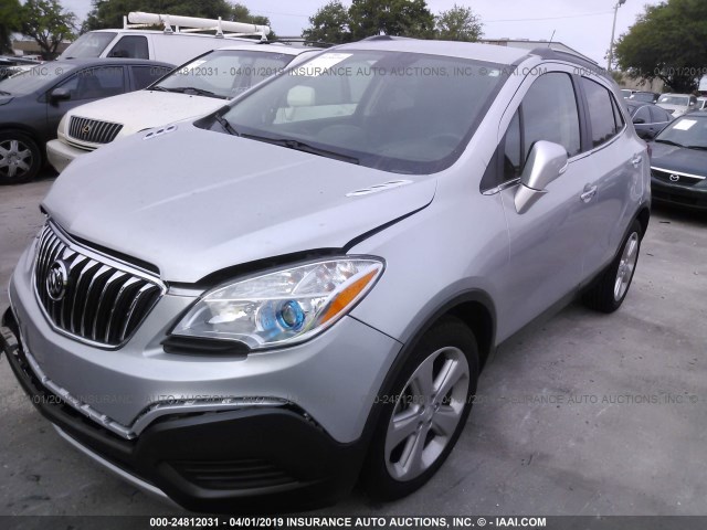 KL4CJASBXGB714869 - 2016 BUICK ENCORE SILVER photo 2