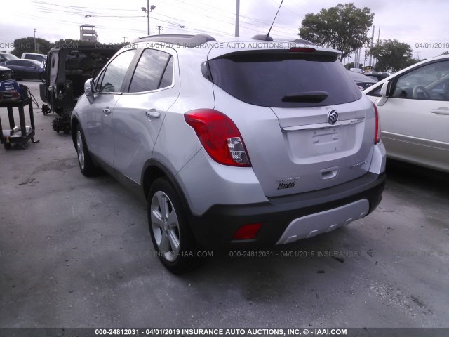 KL4CJASBXGB714869 - 2016 BUICK ENCORE SILVER photo 3