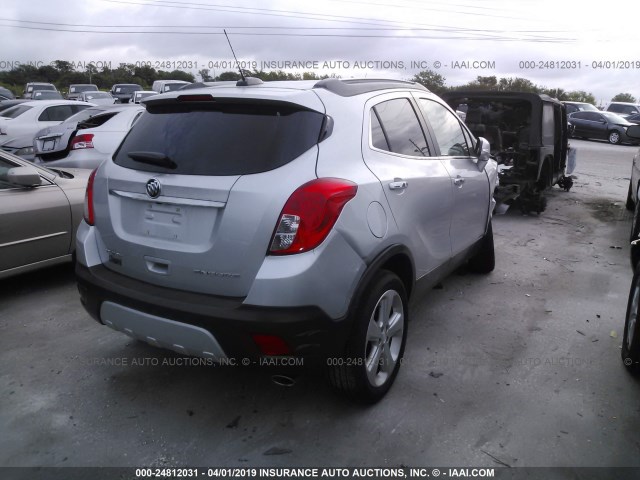 KL4CJASBXGB714869 - 2016 BUICK ENCORE SILVER photo 4