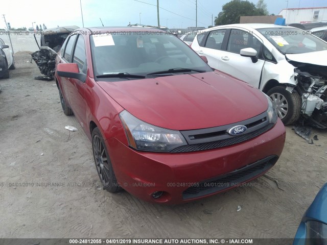 1FAHP3GN0BW108531 - 2011 FORD FOCUS SES RED photo 1