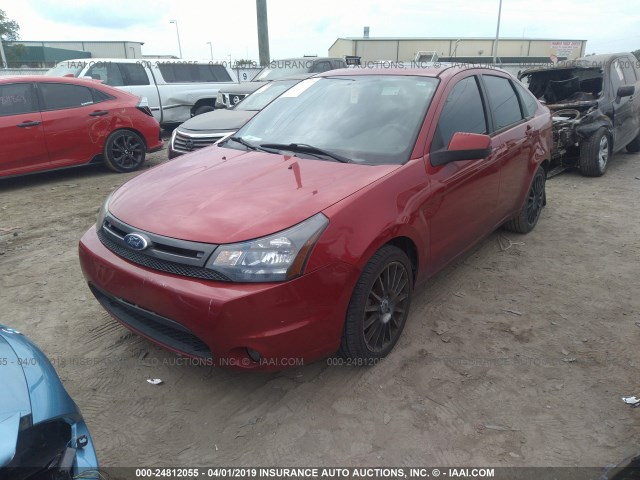 1FAHP3GN0BW108531 - 2011 FORD FOCUS SES RED photo 2