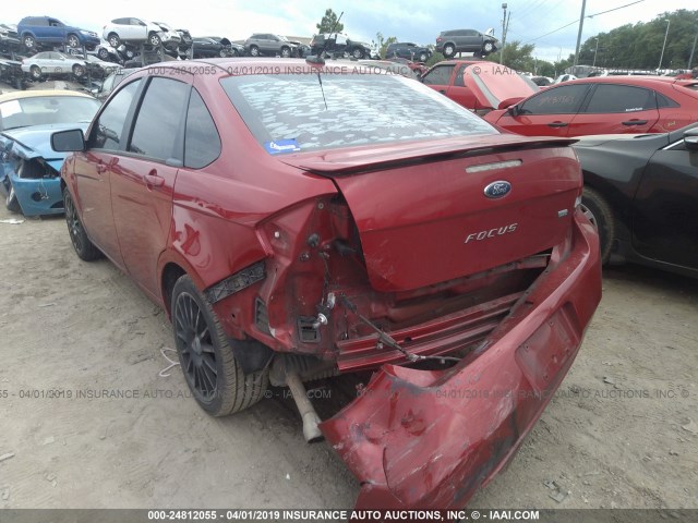 1FAHP3GN0BW108531 - 2011 FORD FOCUS SES RED photo 6