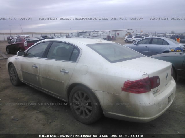 1G4HD57MX9U140328 - 2009 BUICK LUCERNE CXL WHITE photo 3