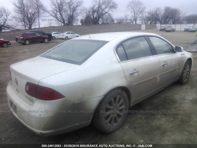 1G4HD57MX9U140328 - 2009 BUICK LUCERNE CXL WHITE photo 4