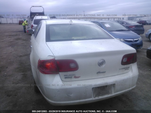 1G4HD57MX9U140328 - 2009 BUICK LUCERNE CXL WHITE photo 6