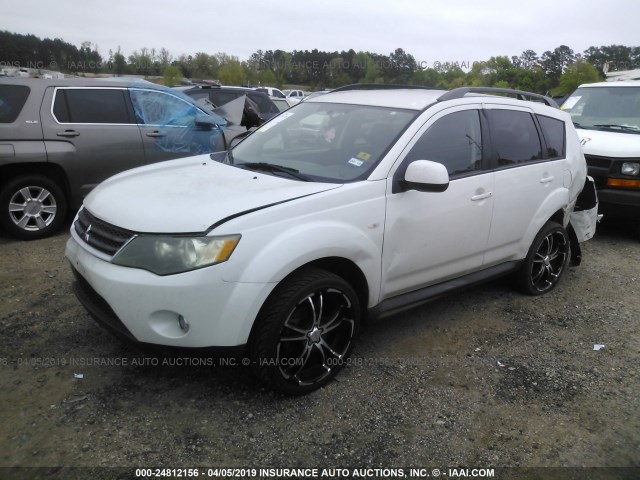 JA4LS21W69Z013599 - 2009 MITSUBISHI OUTLANDER ES WHITE photo 2