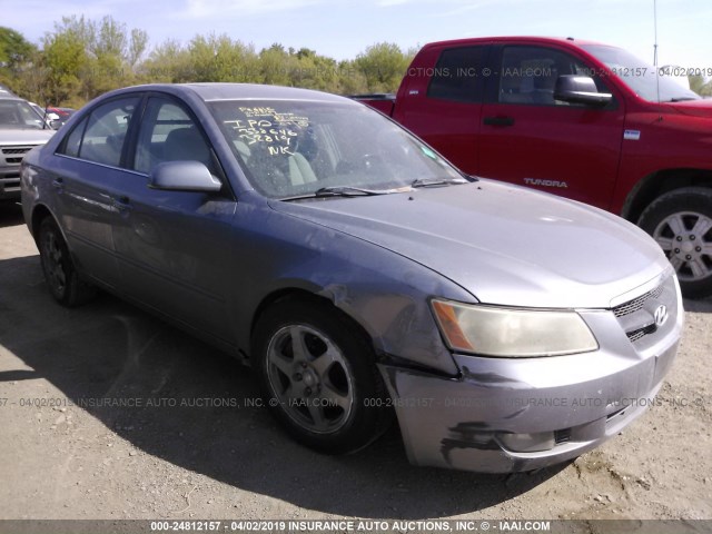 5NPEU46F66H061491 - 2006 HYUNDAI SONATA GLS/LX GRAY photo 1