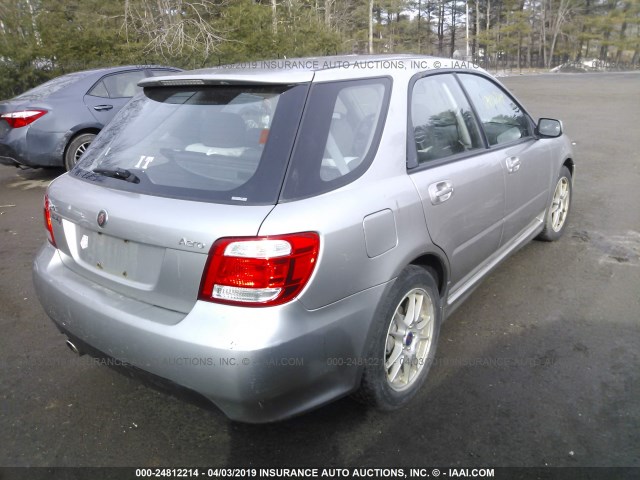 JF4GG22685G052054 - 2005 SAAB 9-2 AERO SILVER photo 4