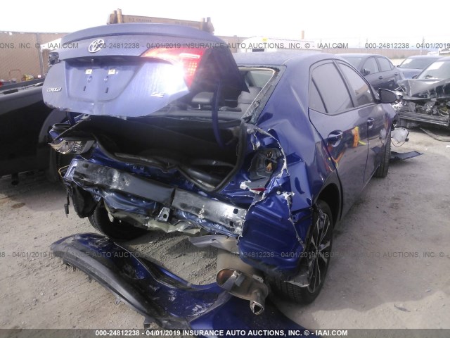 5YFBURHE6JP770325 - 2018 TOYOTA COROLLA L/LE/XLE/SE/XSE PURPLE photo 4