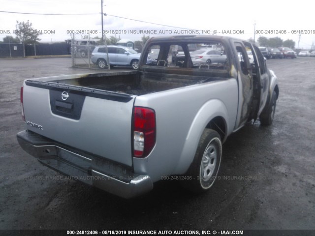 1N6BD0CT6FN737540 - 2015 NISSAN FRONTIER S/SV GRAY photo 4