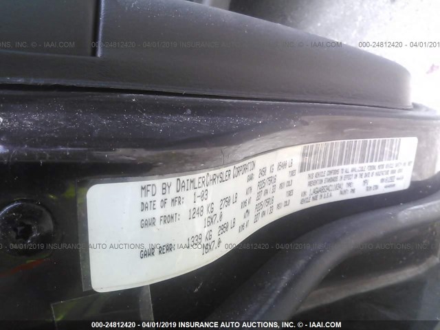 1J4GW48S34C110341 - 2004 JEEP GRAND CHEROKEE LAREDO/COLUMBIA/FREEDOM იასამნისფერი ფოტო 9