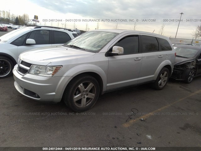 3D4GG57V99T142620 - 2009 DODGE JOURNEY SXT SILVER photo 2