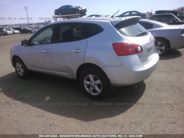 JN8AS5MVXAW610590 - 2010 NISSAN ROGUE S/SL/KROM SILVER photo 3