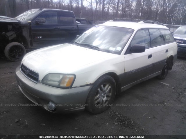 4S3BH675146633793 - 2004 SUBARU LEGACY OUTBACK AWP WHITE photo 2