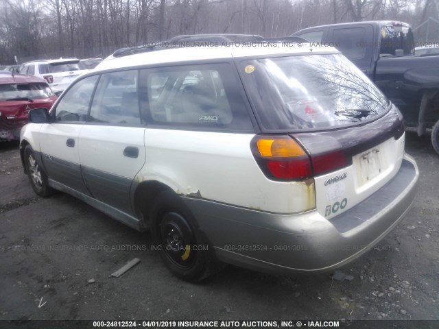 4S3BH675146633793 - 2004 SUBARU LEGACY OUTBACK AWP WHITE photo 3