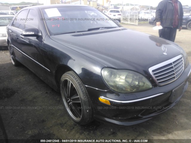 WDBNG75J35A435591 - 2005 MERCEDES-BENZ S 500 BLACK photo 1