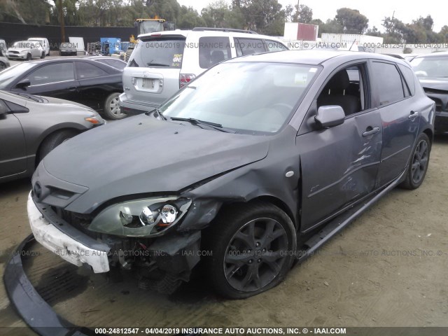 JM1BK344591235339 - 2009 MAZDA 3 S GRAY photo 2