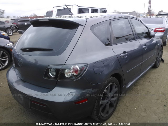 JM1BK344591235339 - 2009 MAZDA 3 S GRAY photo 4