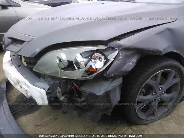 JM1BK344591235339 - 2009 MAZDA 3 S GRAY photo 6