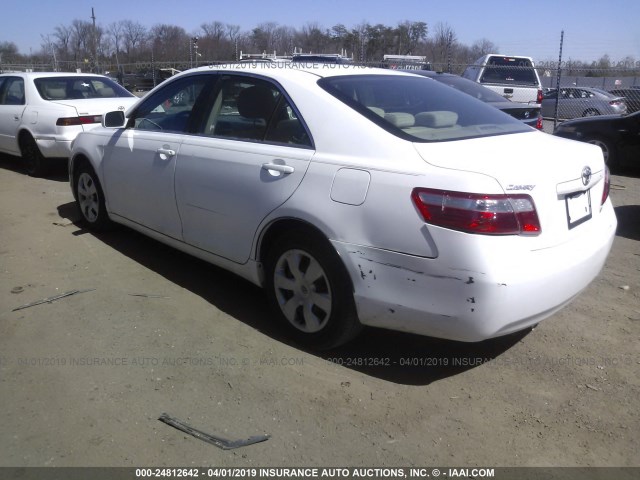 4T1BE46K47U650412 - 2007 TOYOTA CAMRY NEW GENERAT CE/LE/XLE/SE WHITE photo 3