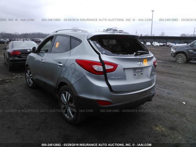 KM8JUCAG0EU791910 - 2014 HYUNDAI Tucson GLS/LIMITED/SE GRAY photo 3