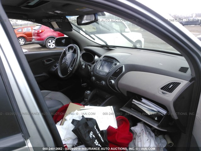 KM8JUCAG0EU791910 - 2014 HYUNDAI Tucson GLS/LIMITED/SE GRAY photo 5