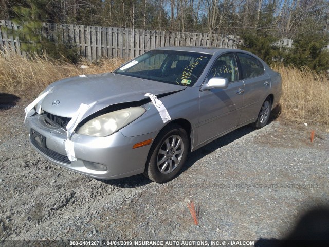 JTHBF30G630123276 - 2003 LEXUS ES 300 SILVER photo 2