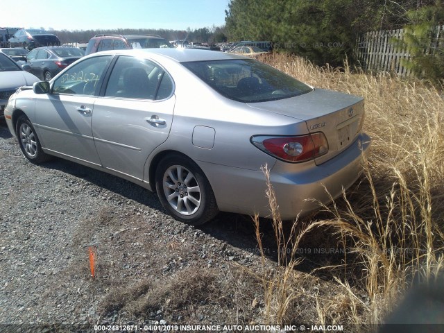 JTHBF30G630123276 - 2003 LEXUS ES 300 SILVER photo 3