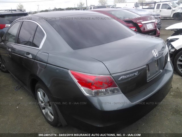 1HGCP26708A160587 - 2008 HONDA ACCORD EX GRAY photo 3