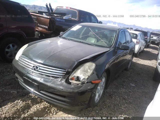 JNKCV51E43M317653 - 2003 INFINITI G35 BLACK photo 2