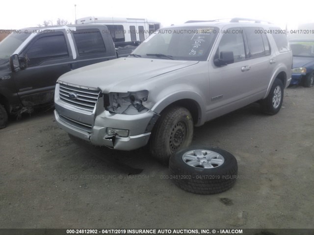 1FMEU73E88UA80299 - 2008 FORD EXPLORER XLT SILVER photo 6