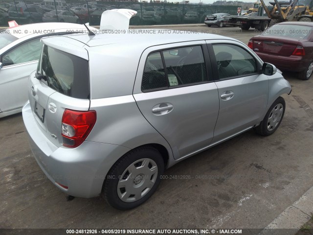 JTKKU4B44A1007333 - 2010 TOYOTA SCION XD SILVER photo 4