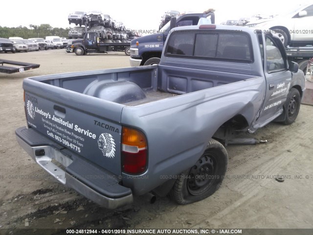 4TANL42N9WZ139928 - 1998 TOYOTA TACOMA GRAY photo 4