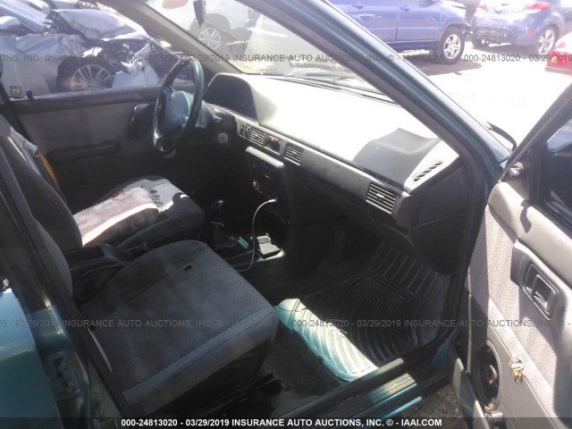 JM1BG2245P0575009 - 1993 MAZDA PROTEGE DX TEAL photo 5