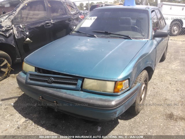 JM1BG2245P0575009 - 1993 MAZDA PROTEGE DX TEAL photo 6