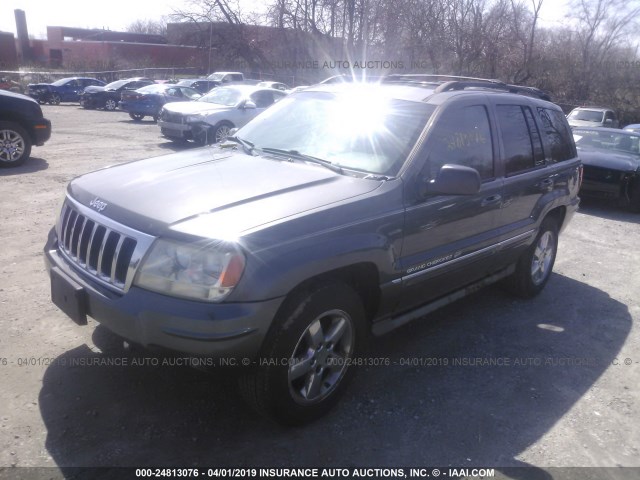 1J8GW68J44C174955 - 2004 JEEP GRAND CHEROKEE OVERLAND BEIGE photo 2