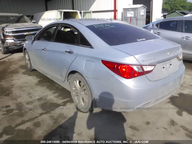 5NPEC4AC9BH126151 - 2011 HYUNDAI SONATA SE/LIMITED GRAY photo 3