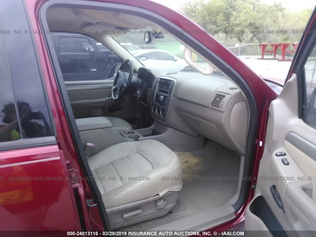 1FMZU63K44UC37306 - 2004 FORD EXPLORER XLT/XLT SPORT/NBX Qırmızı foto 5