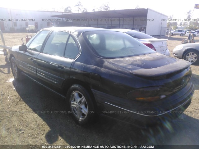 1G2HX52KXVH202660 - 1997 PONTIAC BONNEVILLE SE BLACK photo 3