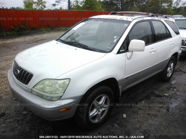 JTJGF10U710111794 - 2001 LEXUS RX 300 WHITE photo 2