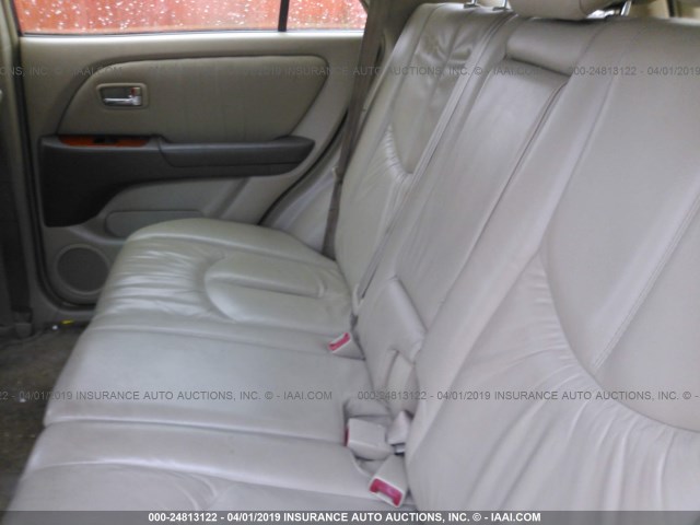 JTJGF10U710111794 - 2001 LEXUS RX 300 WHITE photo 8