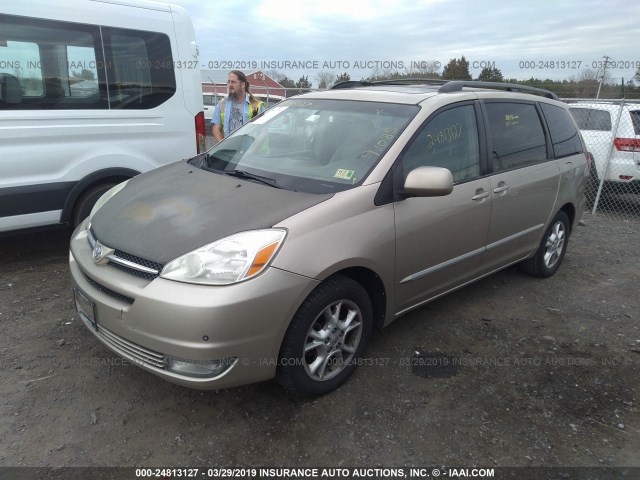 5TDZA22C74S191085 - 2004 TOYOTA SIENNA XLE/XLE LIMITED GOLD photo 2