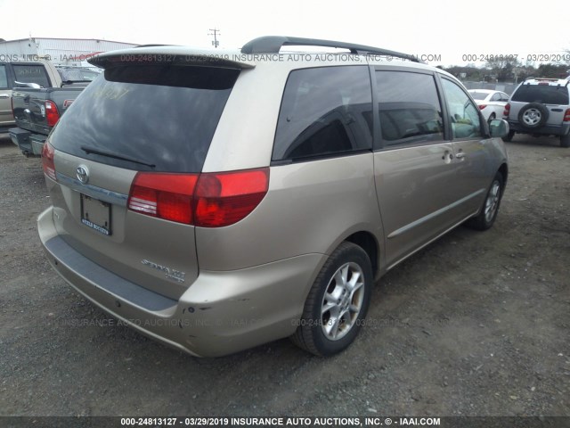 5TDZA22C74S191085 - 2004 TOYOTA SIENNA XLE/XLE LIMITED GOLD photo 4