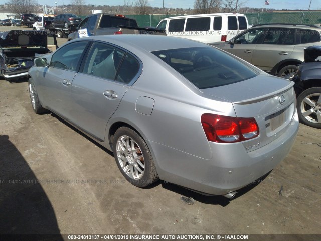 JTHCH96S360016669 - 2006 LEXUS GS GENERATION 200 300 SILVER photo 3